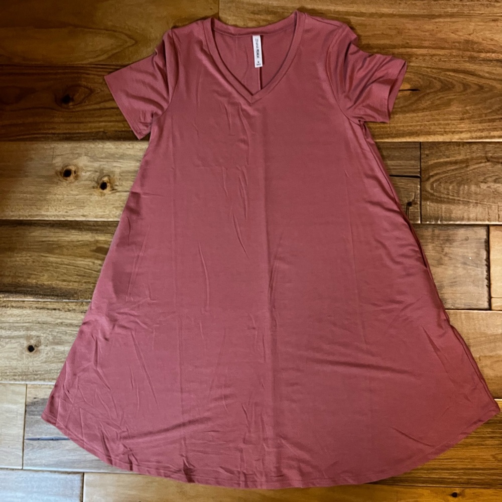 V neck dress with pockets